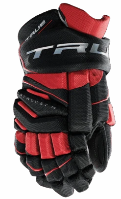 True Hockey True Catalyst 7X Senior Hockey Gloves -True Hockey CT7xGlove Black Red